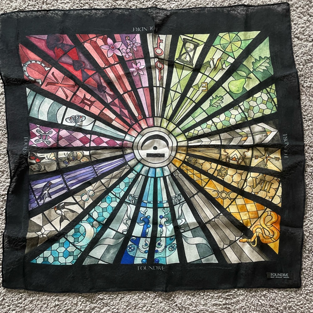 New Foundrae silk scarf.